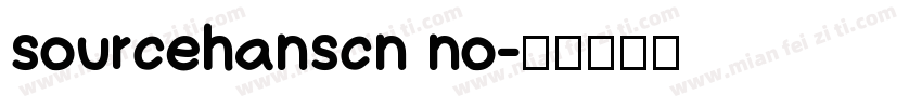 sourcehanscn no字体转换